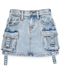 GB Little Girls Cargo Mini Denim Skirt