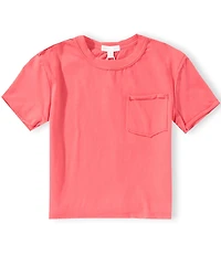 GB Little Girls Cotton Patch Pocket Tee