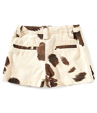 GB Little Girls Cow Print Mini Skort