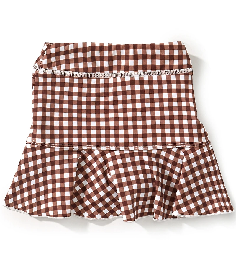 GB Little Girls Daybreak Gingham Active Skirt