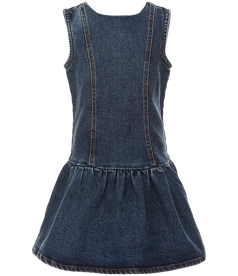 GB Little Girls Drop Waist Denim Dress
