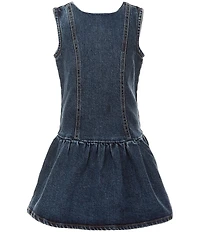 GB Little Girls Drop Waist Denim Dress