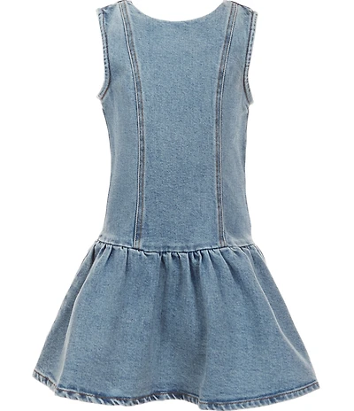 GB Little Girls Drop Waist Denim Dress