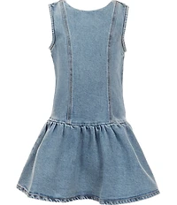 GB Little Girls Drop Waist Denim Dress