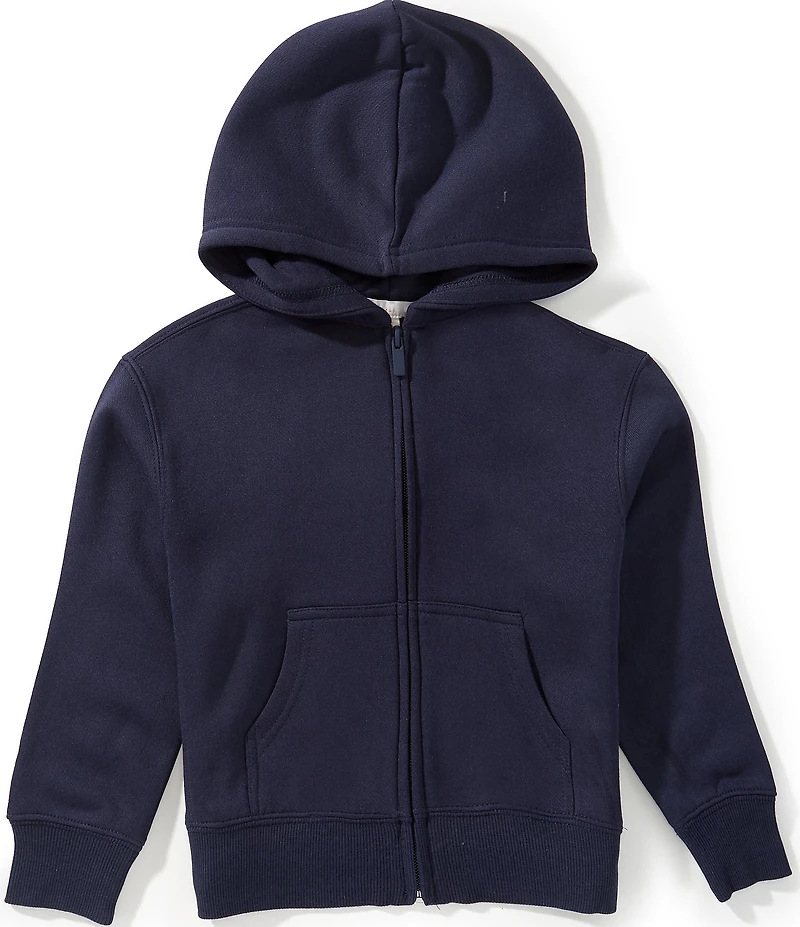 GB Little Girls Essential Quarter Zip Long Sleeve Pullover