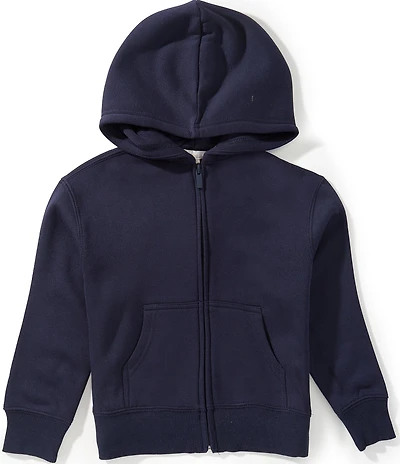 GB Little Girls Essential Quarter Zip Long Sleeve Pullover