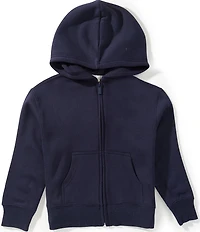 GB Little Girls Essential Quarter Zip Long Sleeve Pullover