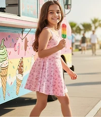 GB Little Girls Floral Tennis Dress