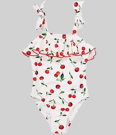 GB Little Girls Flounce 1-Piece Swimsuit