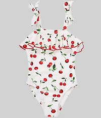 GB Little Girls Flounce 1-Piece Swimsuit