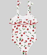 GB Little Girls Flounce 1-Piece Swimsuit