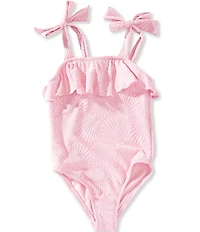 GB Little Girls Flounce One Piece Swimsuit
