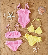 GB Little Girls Flounce One Piece Swimsuit