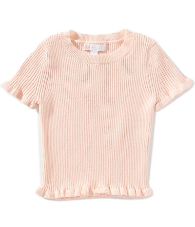 GB Little Girls Knit Short Sleeve Sweater