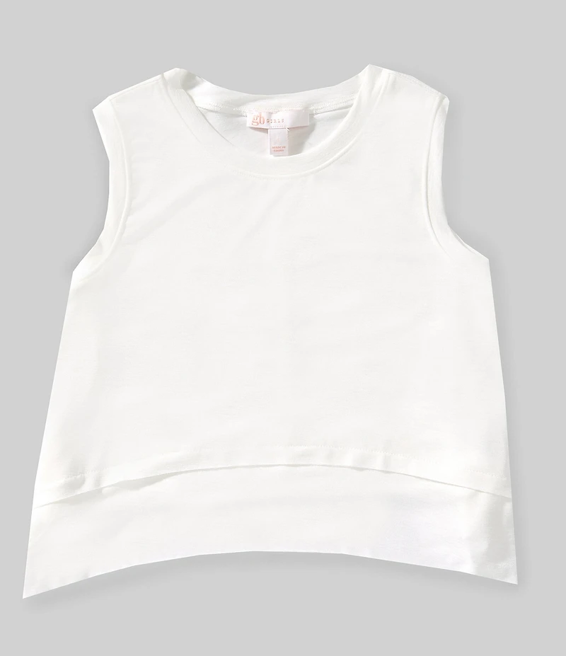 GB Little Girls Knit Sleeveless Tank Top