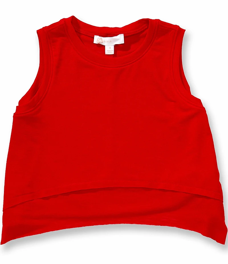 GB Little Girls Americana Knit Sleeveless Tank Top