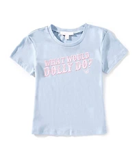 GB Little Girls Knit Western What Would Dolly Do T-Shirt