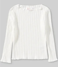 GB Little Girls Long Sleeve Ribbed Mock Neck Top