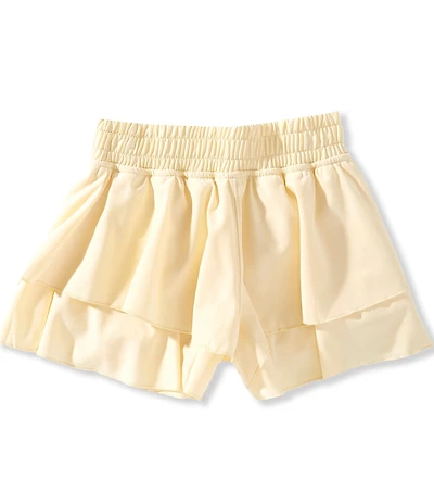 GB Little Girls Mid Rise Tiered Flowy Pull-On Shorts