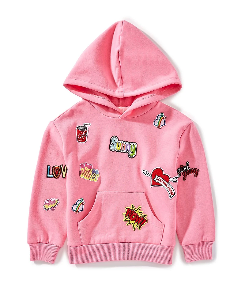 GB Little Girls Patch Long Sleeve Hoodie