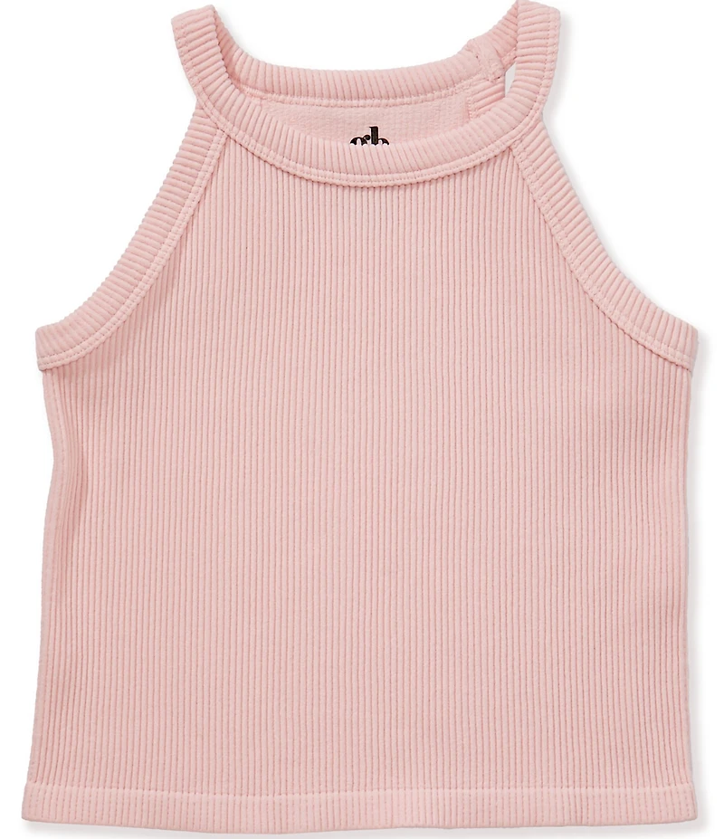 GB Little Girls Ribbed Halter Tank