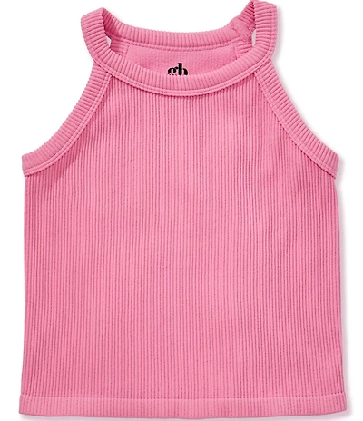 GB Little Girls Ribbed Halter Tank