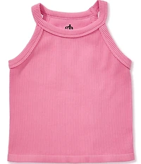 GB Little Girls Ribbed Halter Tank