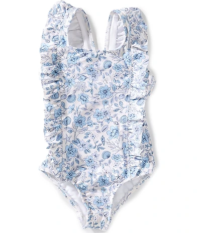 GB Little Girls Ruffle Side Seam One Piece