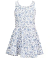 GB Little Girls Scoop Neck Cross Back Tennis Dress