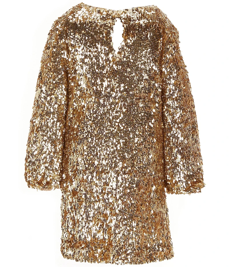 GB Little Girls Sequin Shift Dress