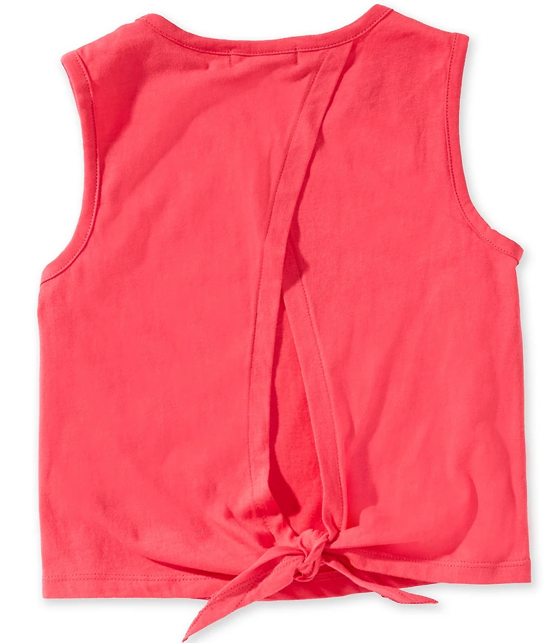 GB Little Girls Sleeveless Tie Tank Top
