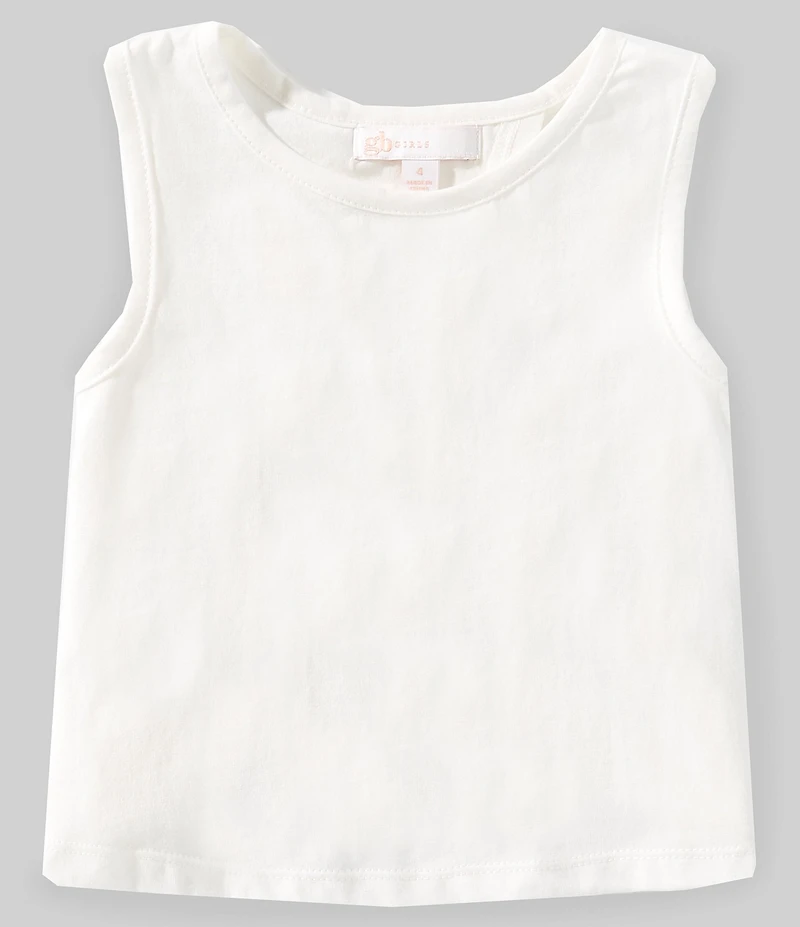 GB Little Girls Sleeveless Tie Tank Top