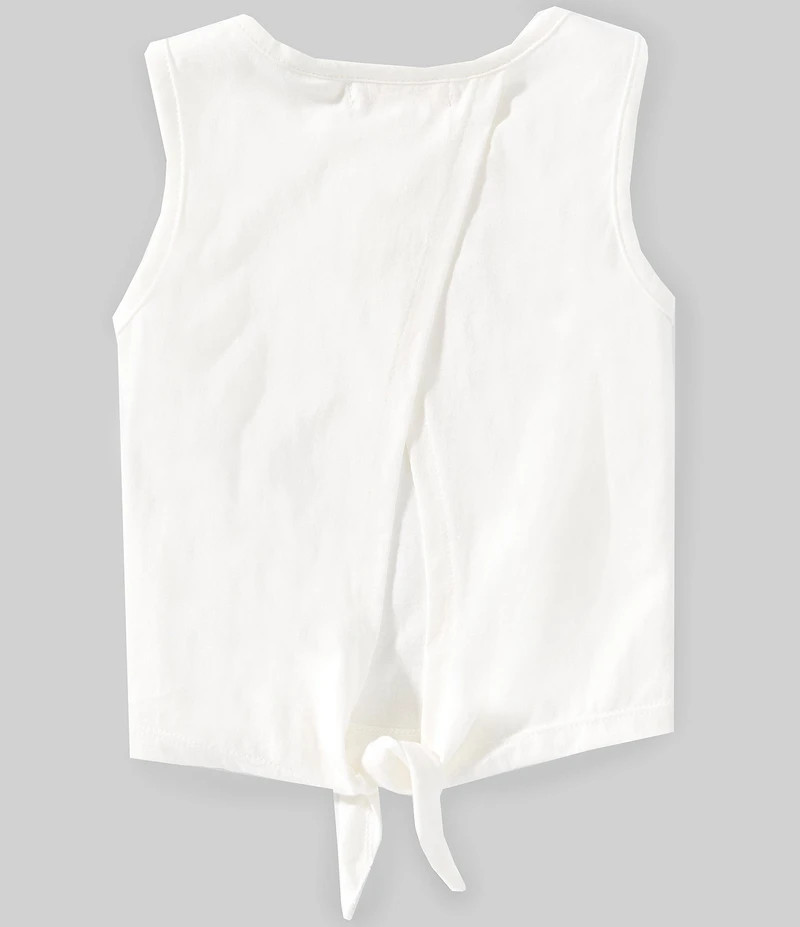 GB Little Girls Sleeveless Tie Tank Top