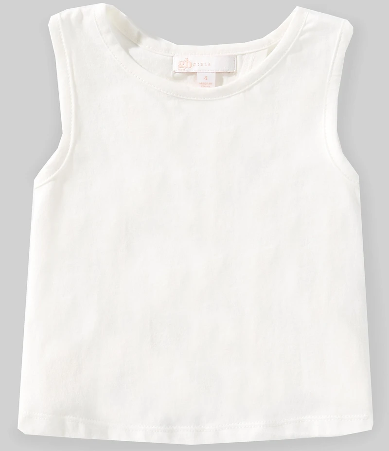 GB Little Girls Sleeveless Tie Tank Top