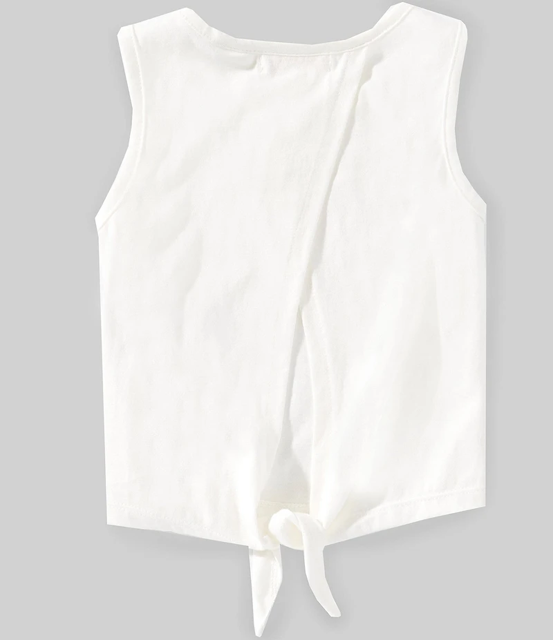 GB Little Girls Sleeveless Tie Tank Top