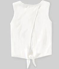 GB Little Girls Sleeveless Tie Tank Top