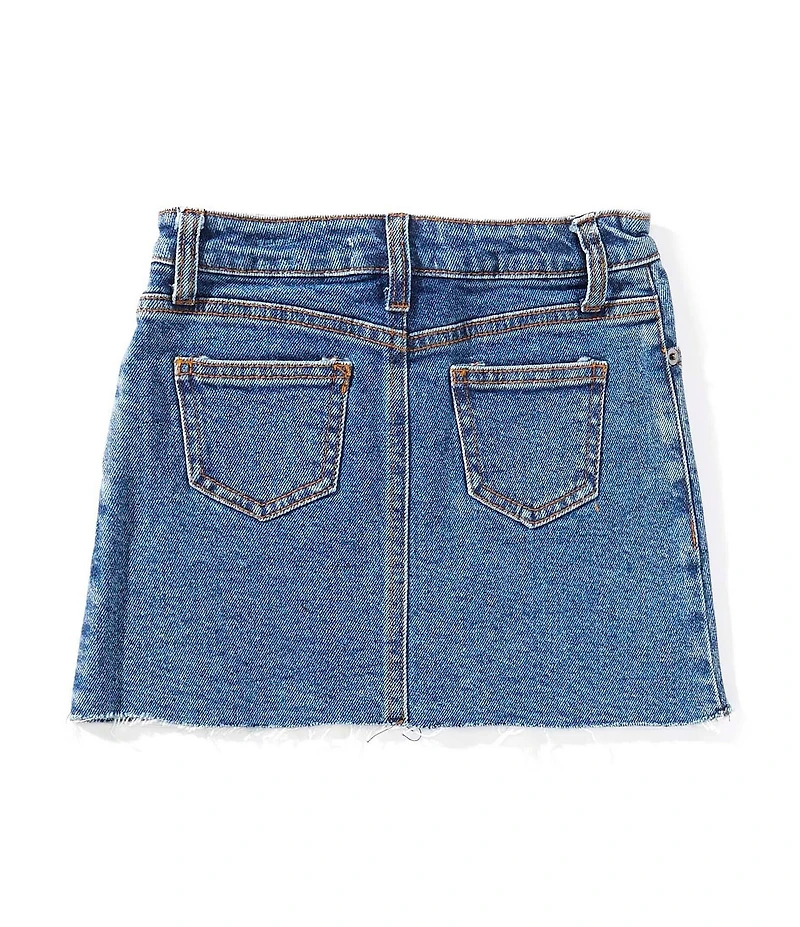 GB Little Girls Stevie Patch Denim Skirt