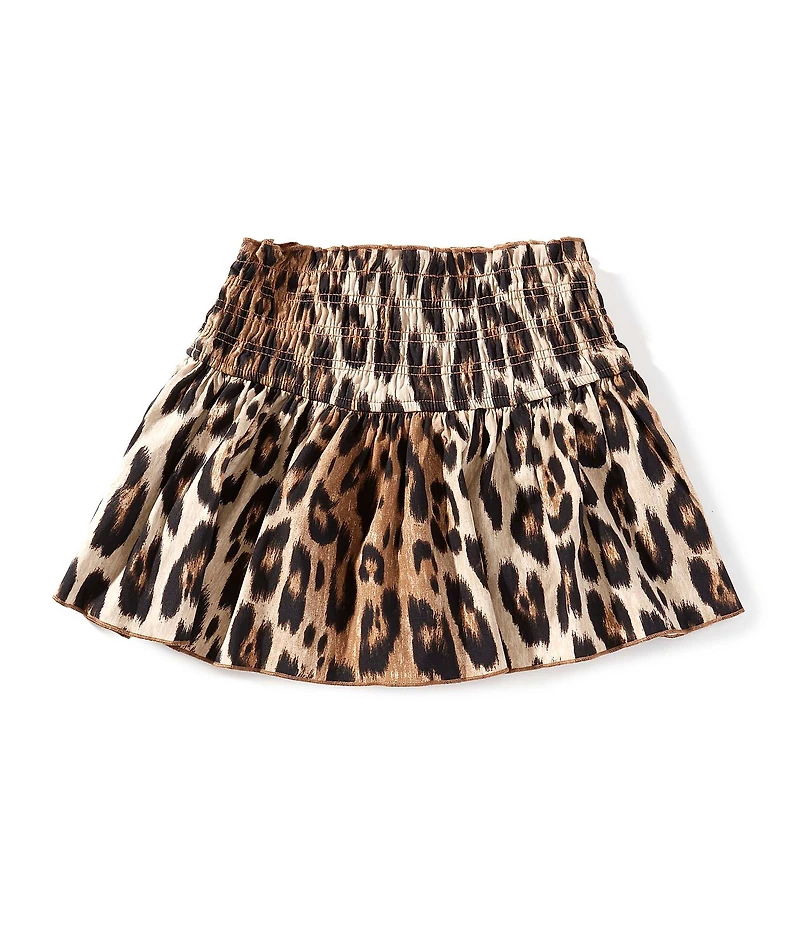 GB Little Girls Sydney Cheetah Print Scrunch Skirt