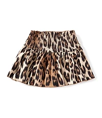 GB Little Girls Sydney Cheetah Print Scrunch Skirt