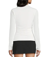 GB Long Sleeve Knit Mock Neck Top