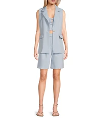 GB Longline Blazer Vest Top