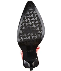 GB Mic-Drop Patent Lace-Up Detail Stiletto Boots