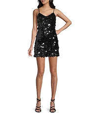 GB Mixed Sequin Mini Dress