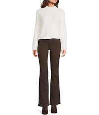 GB Mock Neck Cable Knit Sweater