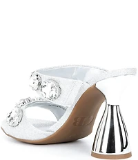 GB News-Flash Glitter Jewel Ornament Dress Slide Sandals