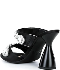 GB News-Flash Satin Jewel Ornament Dress Slide Sandals