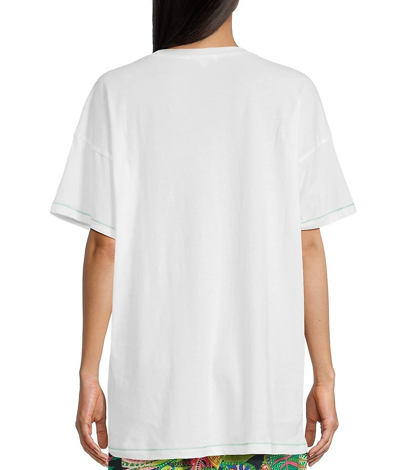GB Oversized Destination Tropical Graphic T-Shirt