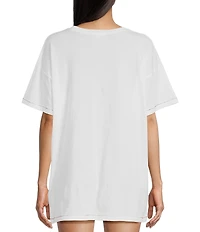 GB Oversized Destination Tropical Graphic T-Shirt