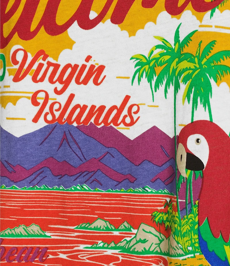 GB Oversized Destination Tropical Graphic T-Shirt