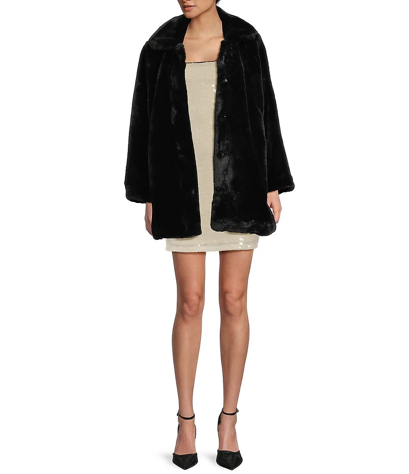 GB Oversized Faux Fur Coat